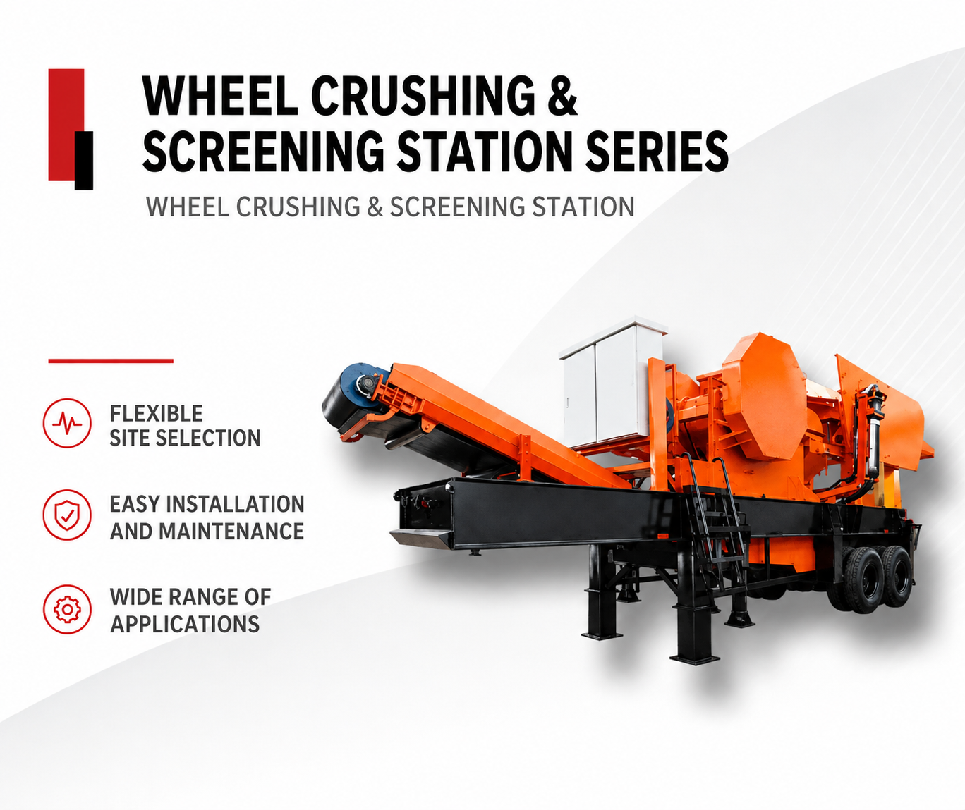 WHEEL-MOUNTED CRUSHING SCREEN