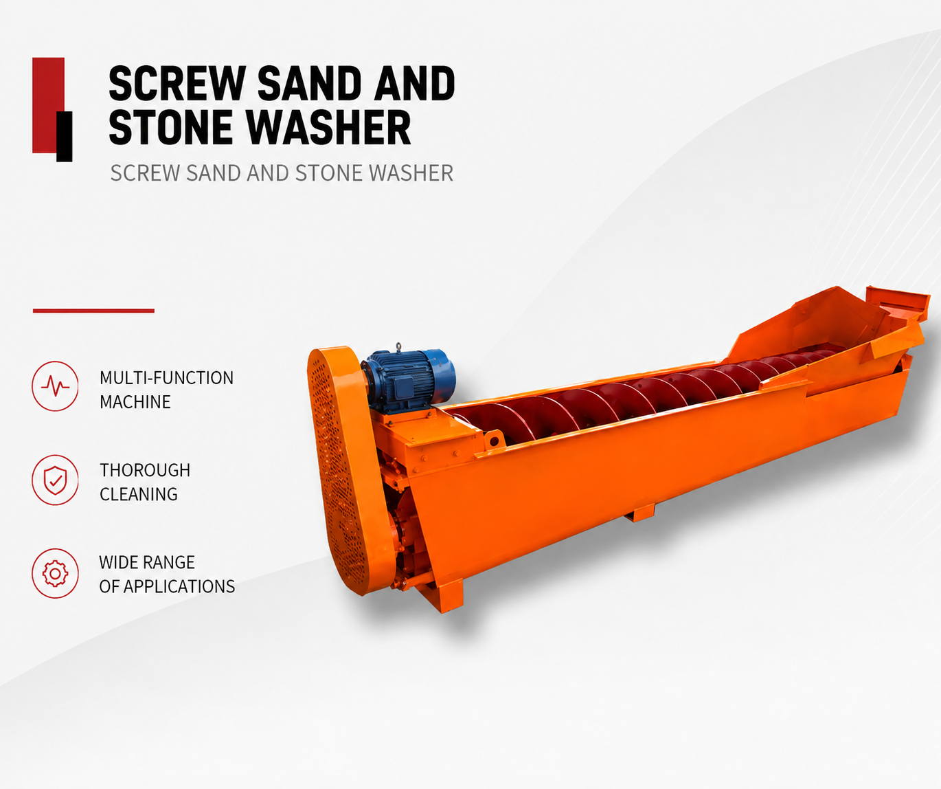 SCREW SAND AND GRAVEL WASHER
